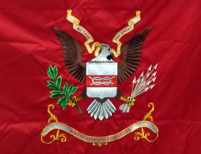 actual 97th EBC Colors received and posted at the reunion ceremony, 4 Oct 2014 actual 97th EBC Colors received and posted at the reunion ceremony, 4 Oct 2014