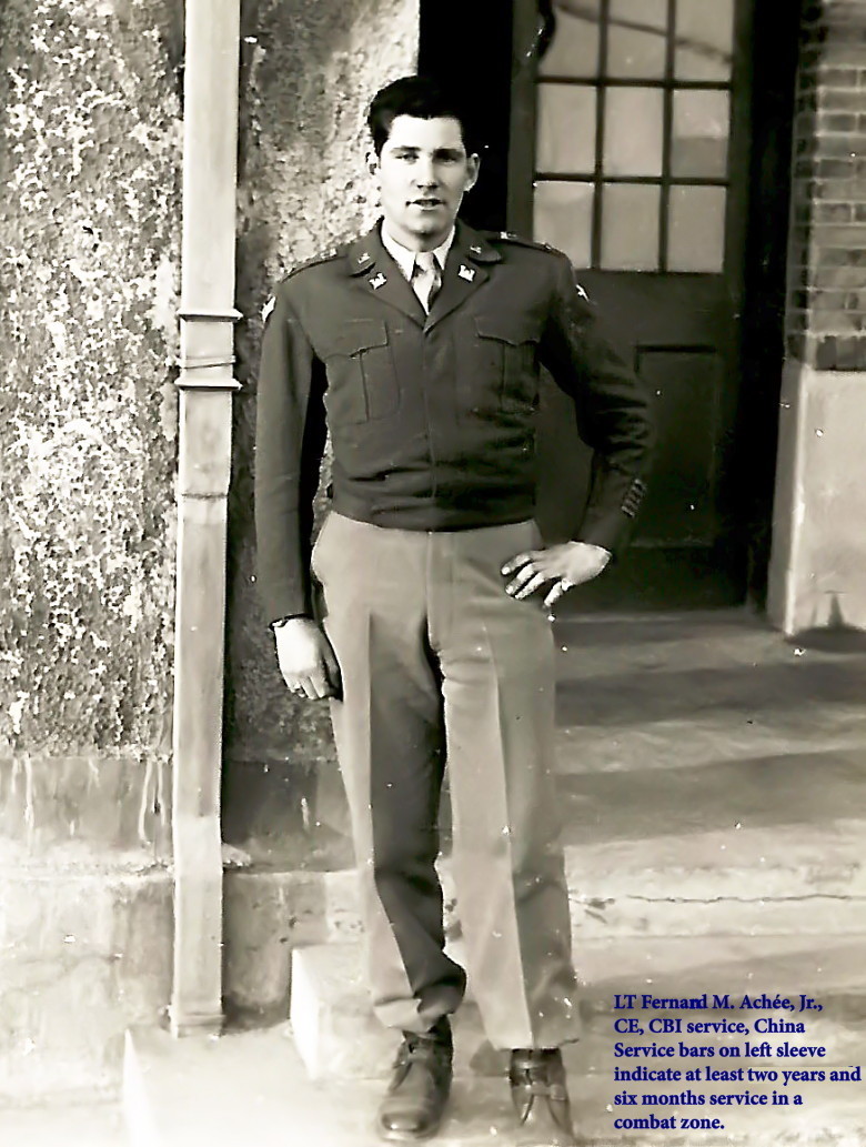 China-Burma-India Theater service, LT, probably post-WWII China-Burma-India Theater service, LT, probably post-WWII