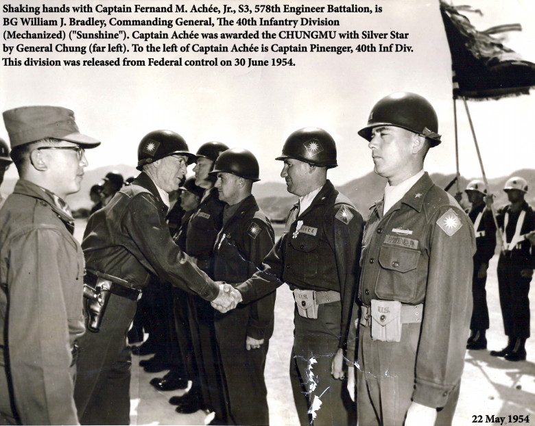 Awards presentation, Korea, 22 May 1954 Awards presentation, Korea, 22 May 1954