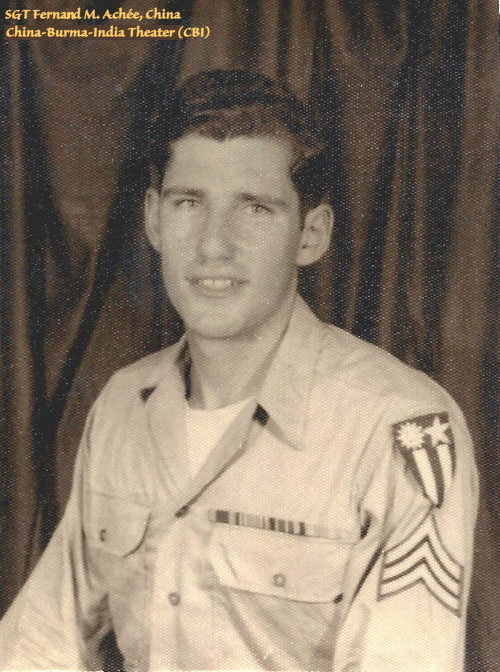 China-Burma-India Theater service, SGT China-Burma-India Theater service, SGT