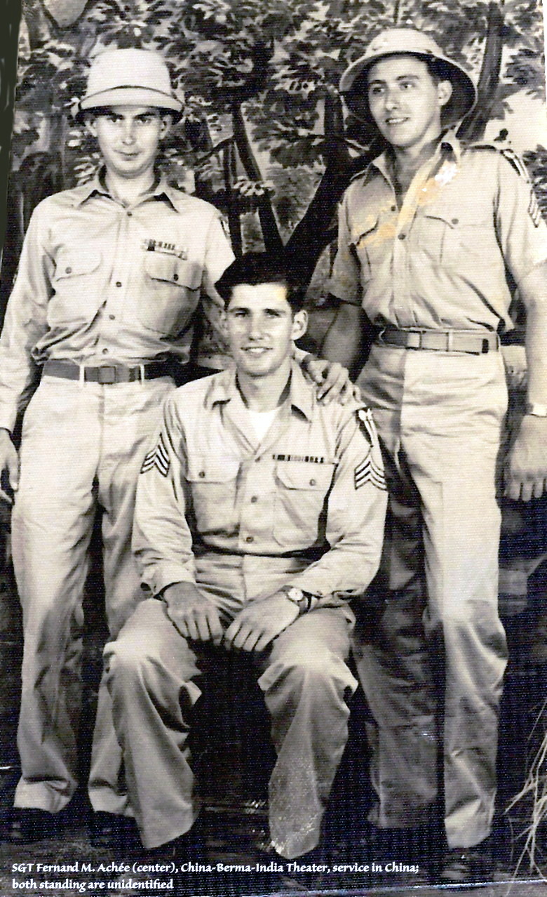 China-Burma-India Theater service, SGT China-Burma-India Theater service, SGT