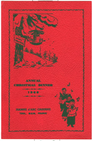 Jeanne d-ARC Caserne Hospital, Toul, France, Christmas program cover