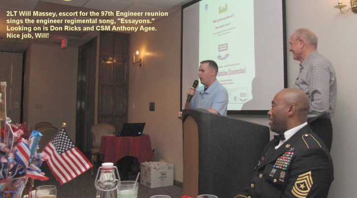 2LT Will Massey singing the engineer regimental song