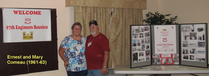 Hospitality Room, with Mary and Ernest Comeau