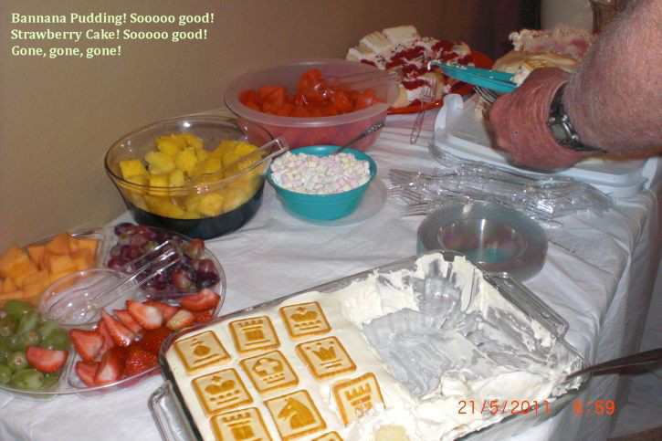 Dessert table at the Farris' home