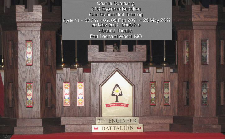 Co C, 31st Engr Bn graduation, may 20, 2011