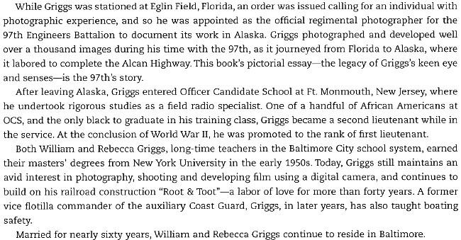 William Edward Griggs, 97th Engineer photographer, ALCAN Highway William Edward Griggs, 97th Engineer photographer, ALCAN Highway