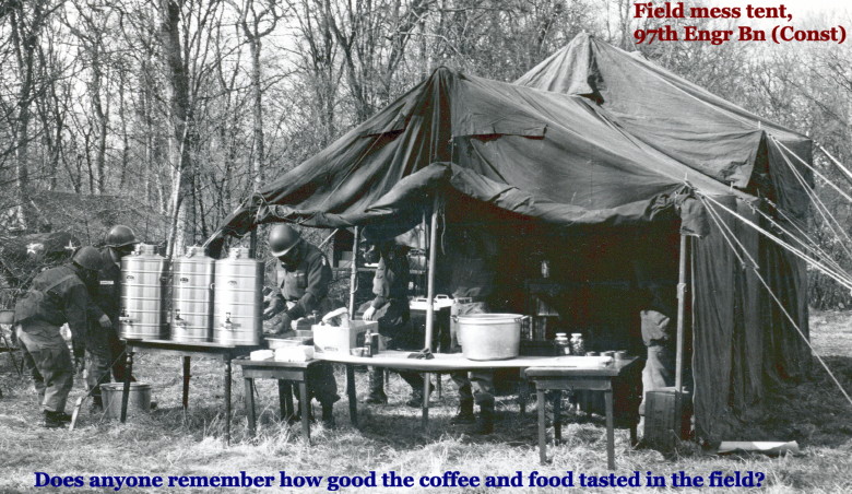 97th EBC field mess tent photo, courtesy of Brian Heverin