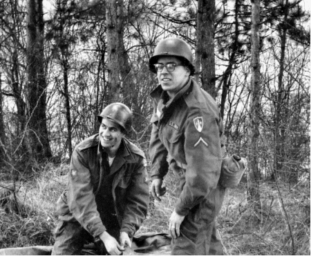 Jerry Moyer and SP4 Antonini, 1961, courtesy Harry Puncec