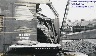 Cable Backhoe operator, Co C, 97th Engineer Bn