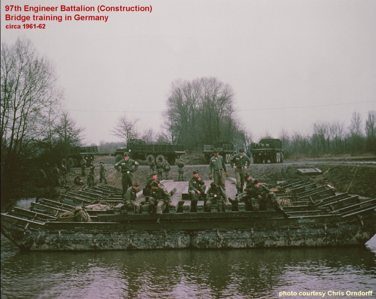 bridge traning, Germany, 97th Engr Bn (Const)