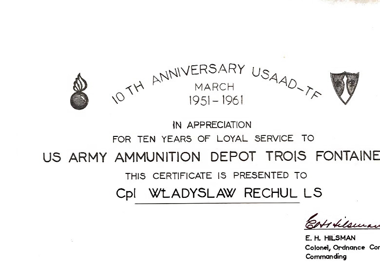 Cpl W. Rechul photograph, 1954-1966