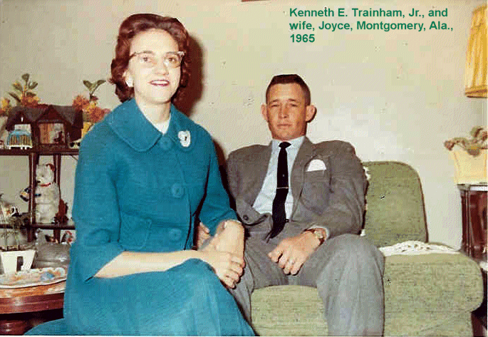 Mr. and Mrs. Kenneth Earl Trainham, Jr., Montgomery, Alabama, 1965 Mr. and Mrs. Kenneth Earl Trainham, Jr., Montgomery, Alabama, 1965